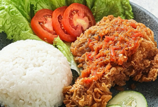 Review Ayam Potong Ayam Geprek Level Pedas